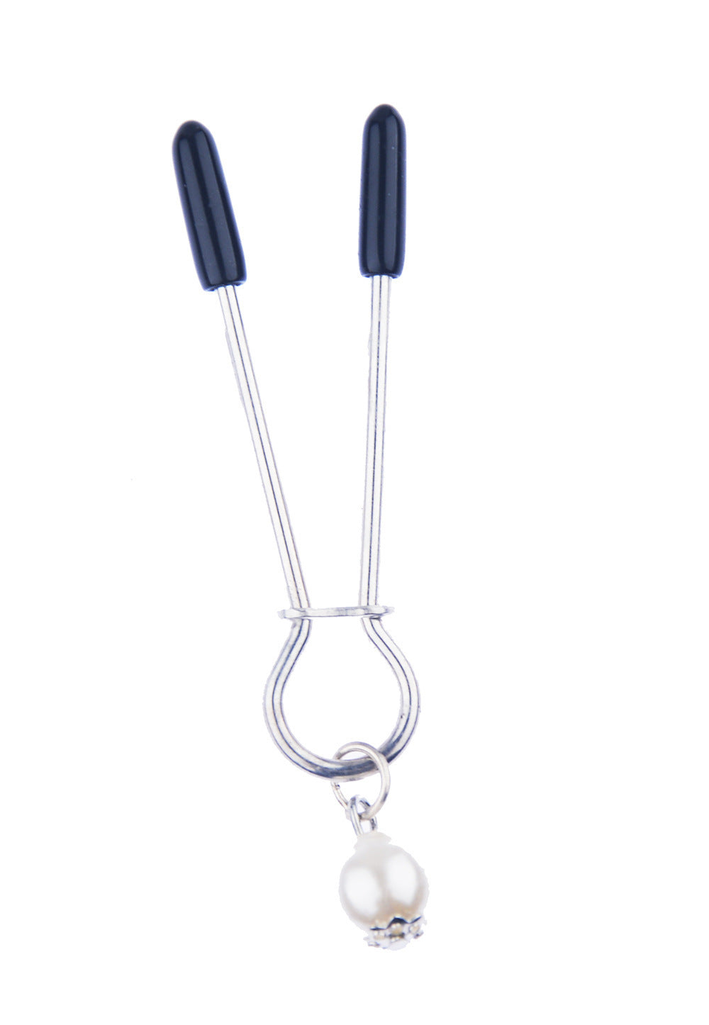 Toy Heart-shaped Pendant Pearl Nipple Clamp