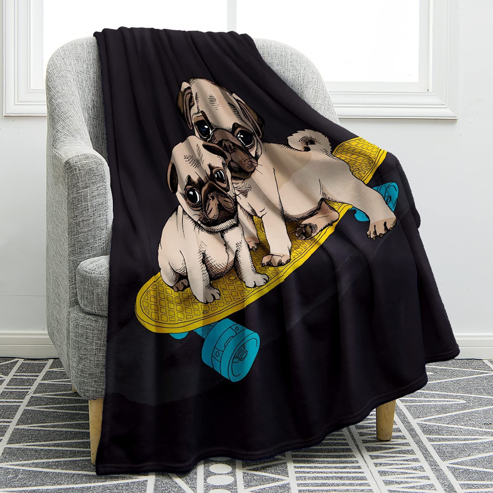 Soft And Comfortable Warm Flannel Animal Print Sofa Cover