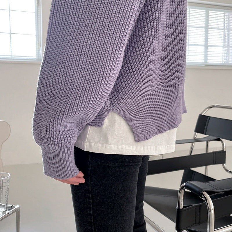 Fashion Personality Round-neck Sweater Men