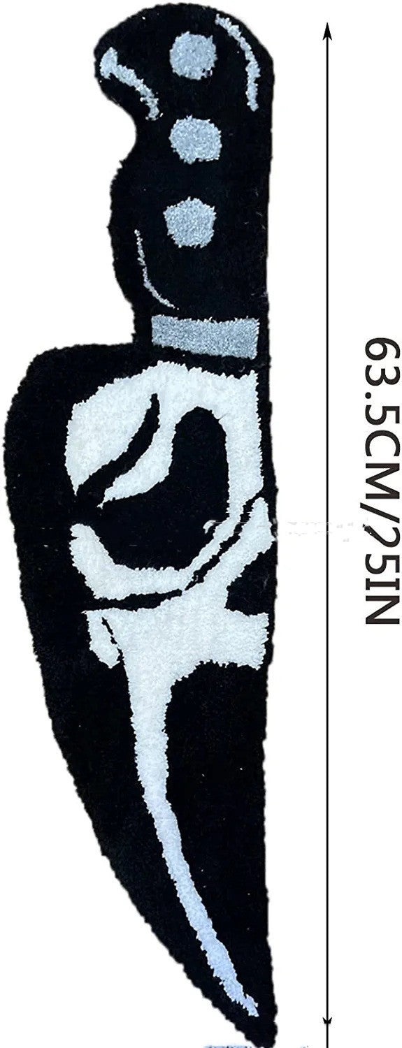 Knife-shaped Horrible Character Carpet