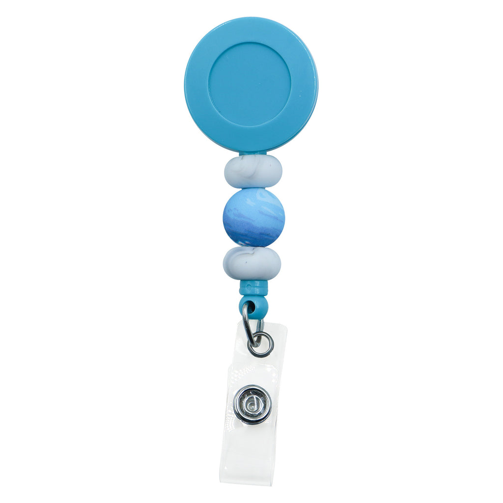 Badge Student ID Card Badge Silicone Bead Keychain