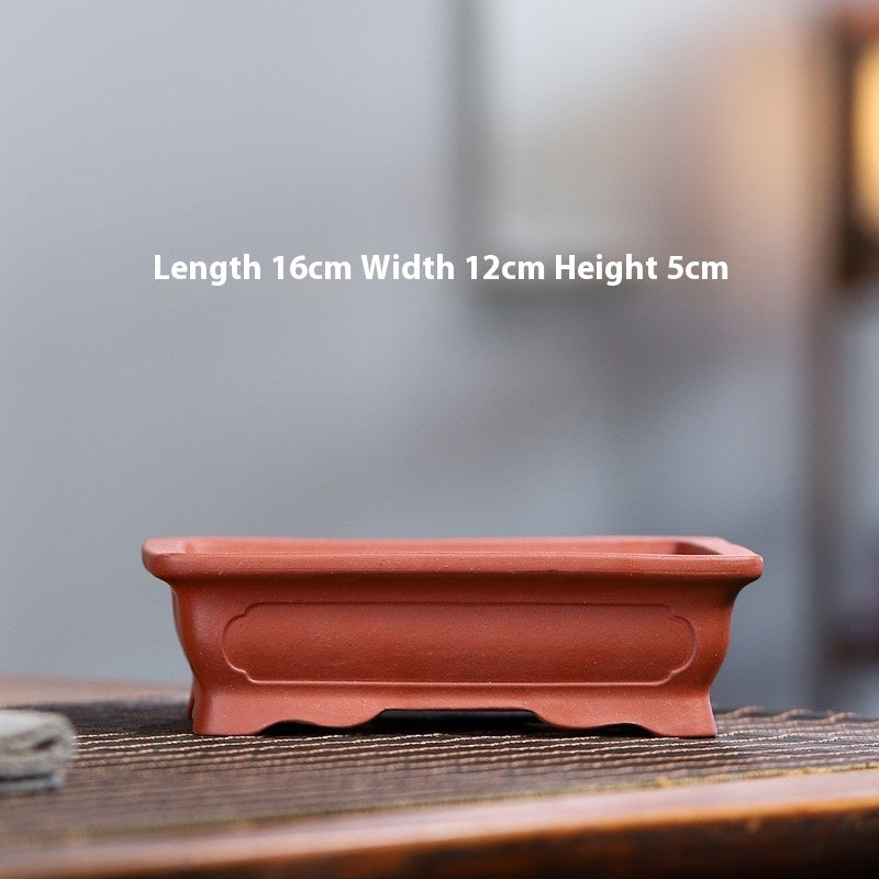 Yixing Purple Sand Small Flower Pot Stoneware Breathable