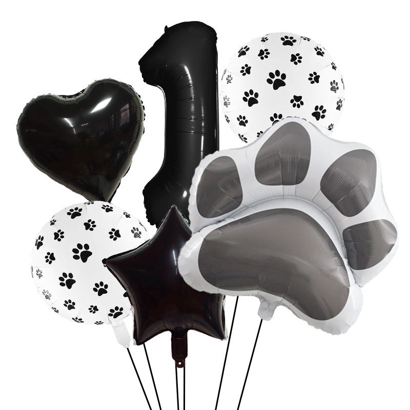 Animal Party Dog Cat's Paw Aluminum Balloon