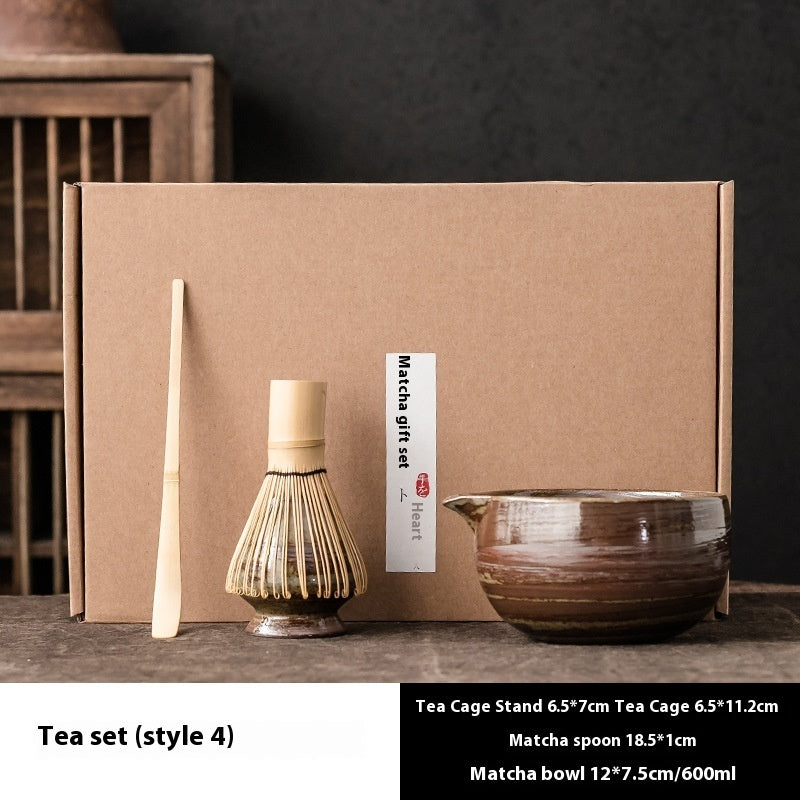 Matcha Bowl Japanese Tea Set For Matcha Tea Suit Tea Whisk Bamboo Matcha Brush Hundred Benli Song Dynasty Point Tea Ceremony Zen
