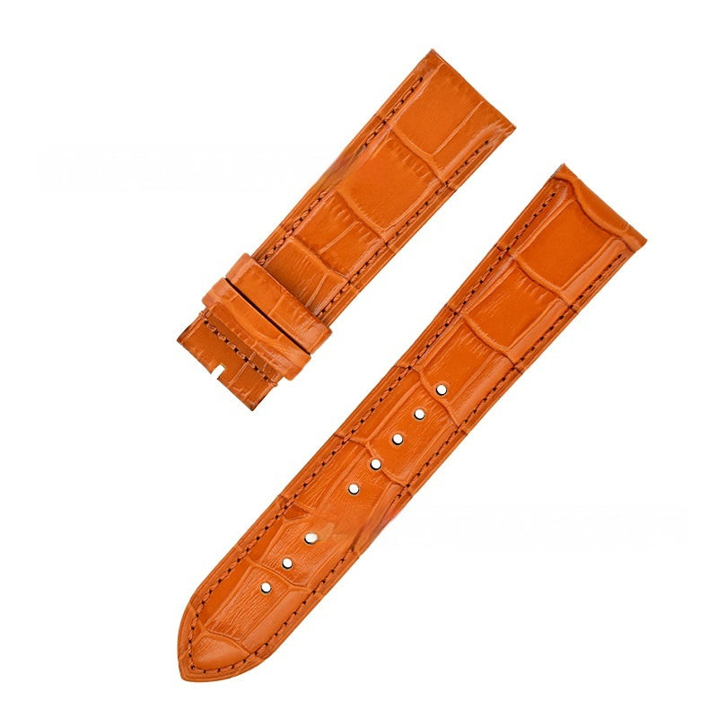 Pin Buckle Men's And Women's Fashion18mm Bamboo Pattern Leather Strap
