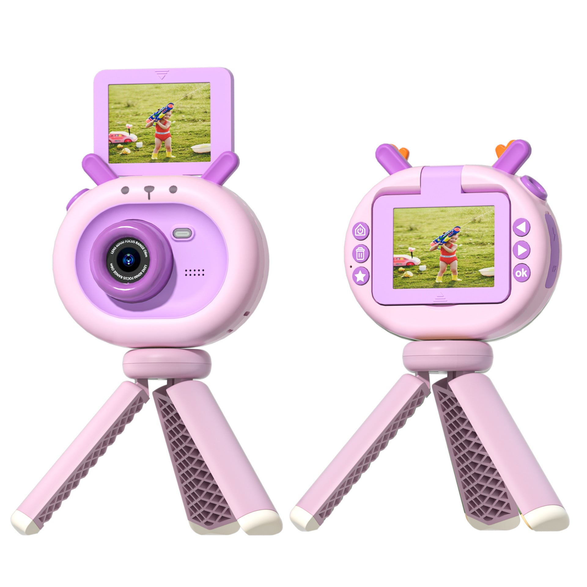 180-degree Flip-screen Children's HD Digital Camera - Perfect for Kids aged 4-6