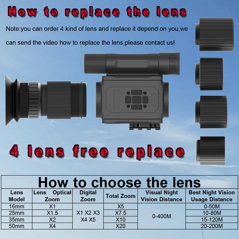 NK008 Infrared Telescope HD Shimmering Night Vision Instrument