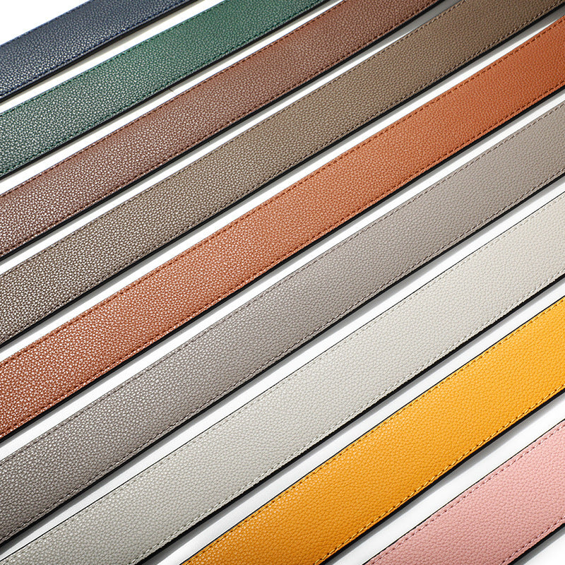 Cowhide Milled Double-sided Wide Shoulder Strap All-match Adjustable