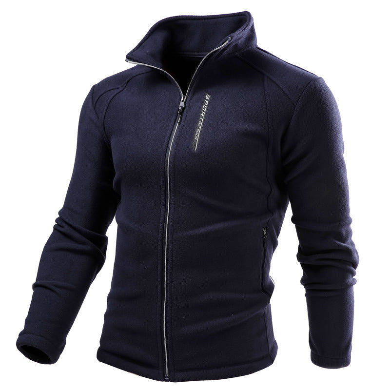 Warm Custom Cardigan Outdoor Polar Fleece Jacket