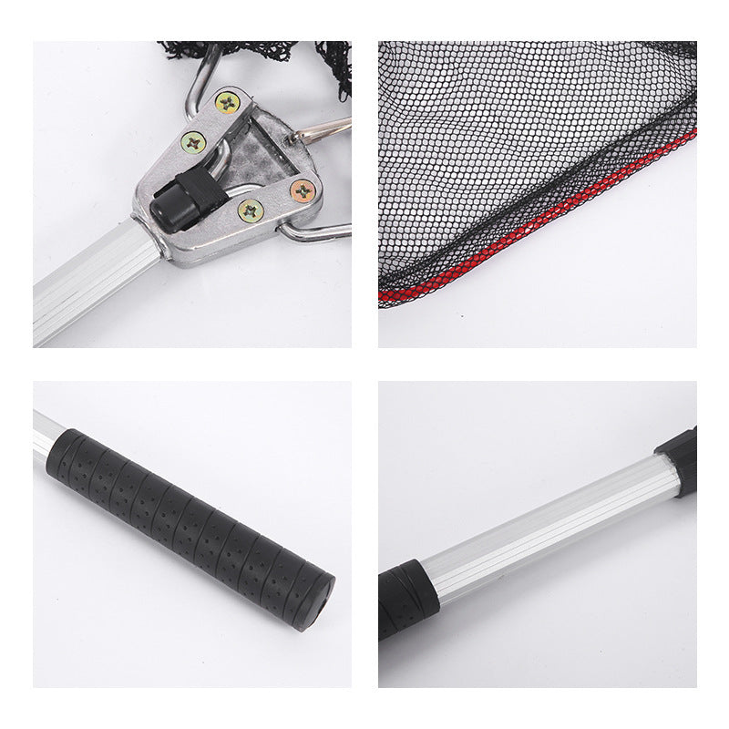 Aluminum Alloy Triangle Dip Net Integrated Portable Folding Retractable