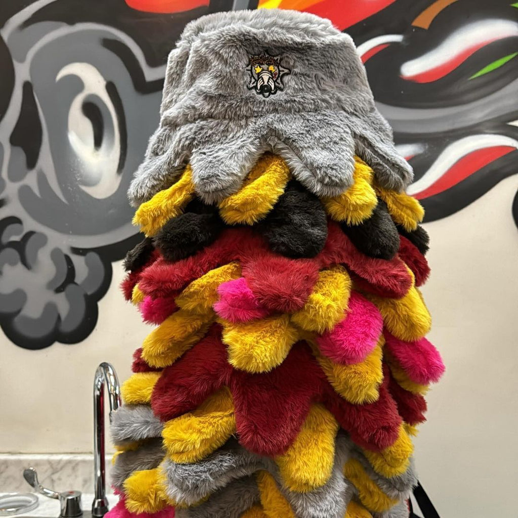 Fashionable Warm Rabbit Fur Octopus Casual Hat