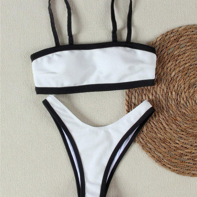 Bikini Swimsuit Color Matching Simple Women