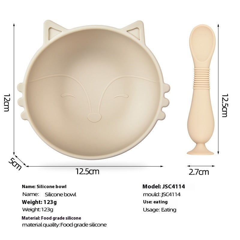 Silicone Solid Food Bowl Children's Tableware