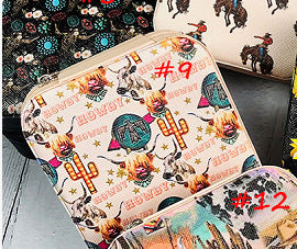 Zipper Printed Jewelry Box Easy To Carry