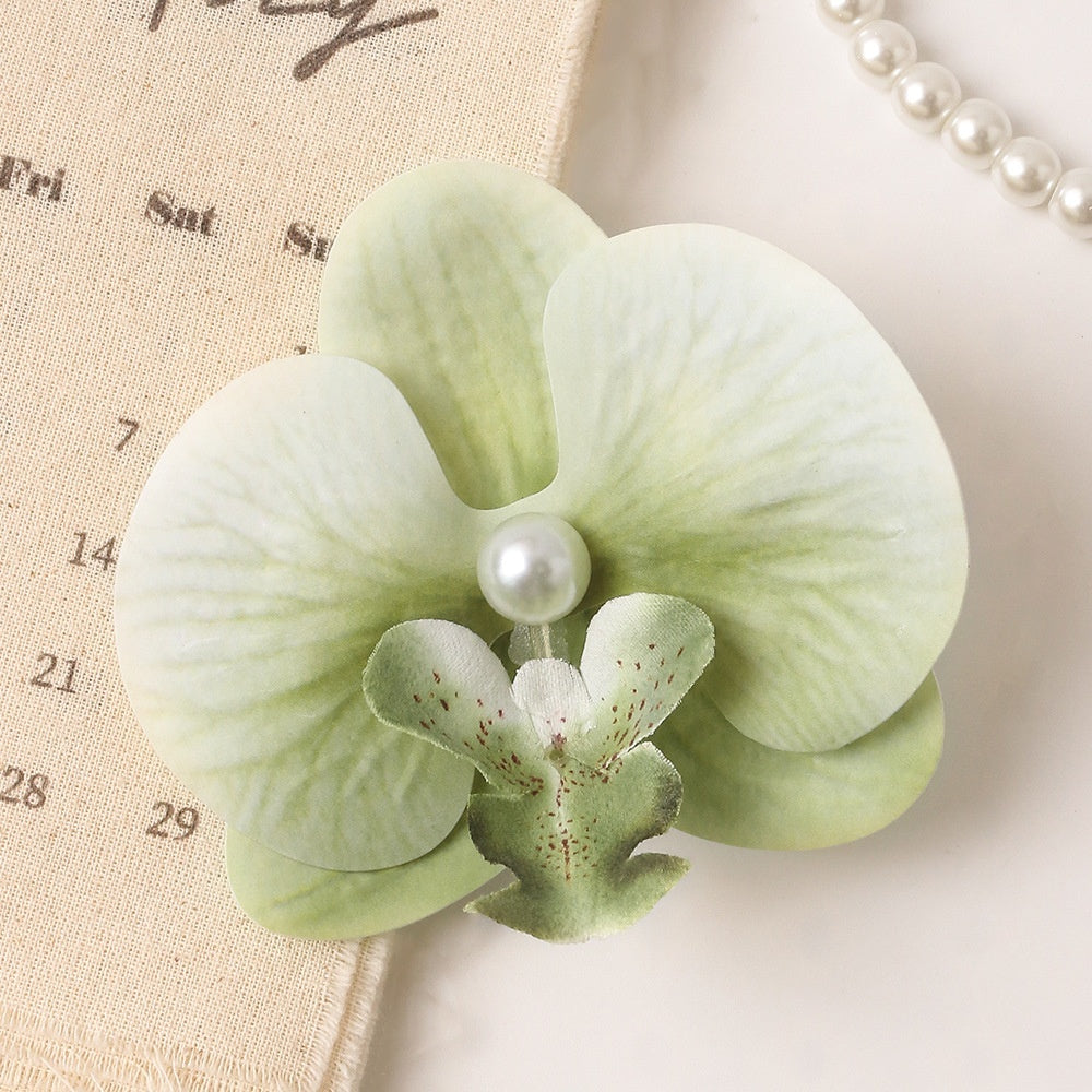 Butterfly Orchid Cropped Hair Clip