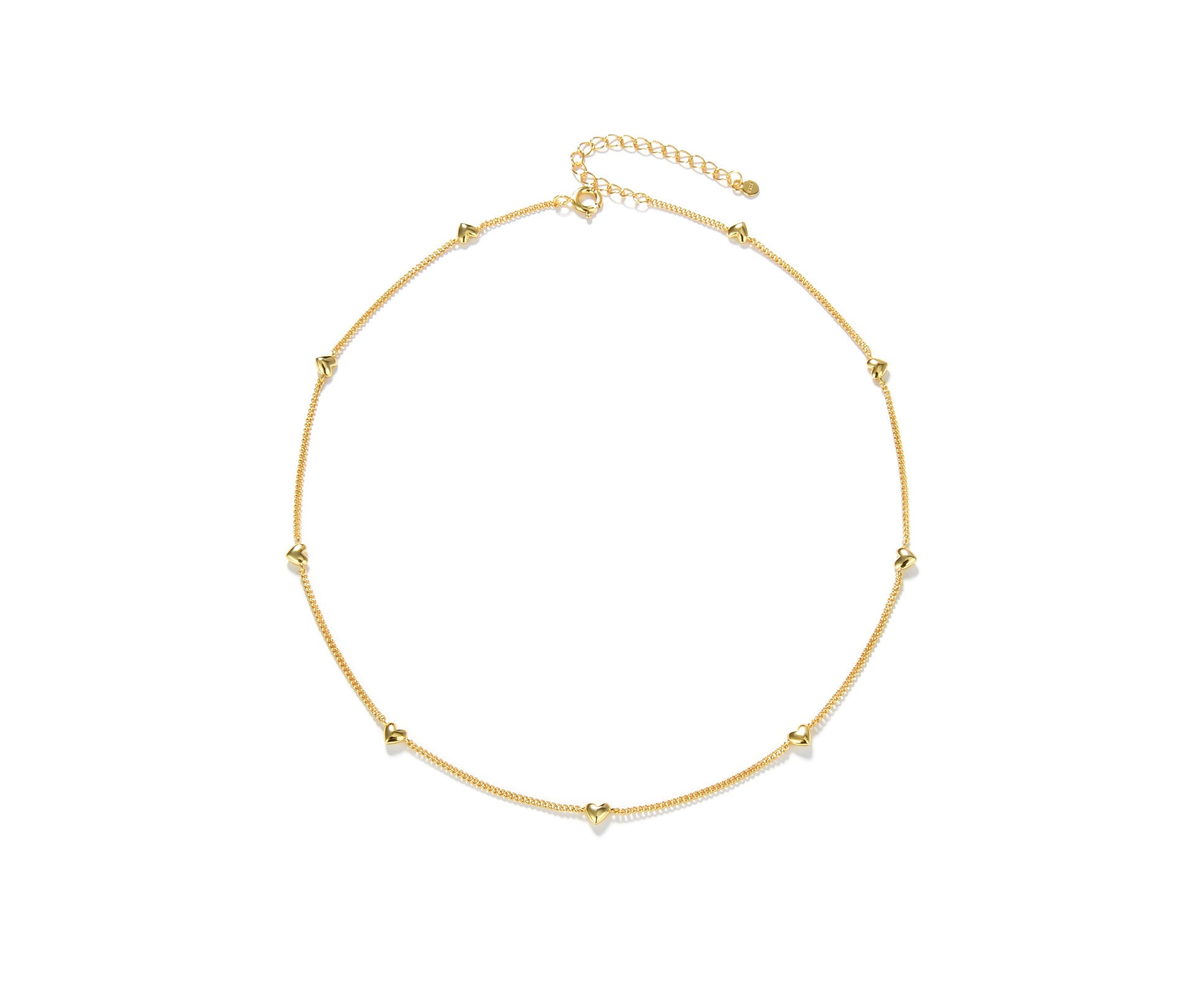 Special-interest Design Gold Silver Plated Love High Sense Necklace