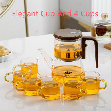 Household Thickened Borosilicate Magnetic Glass Type Elegant Cup