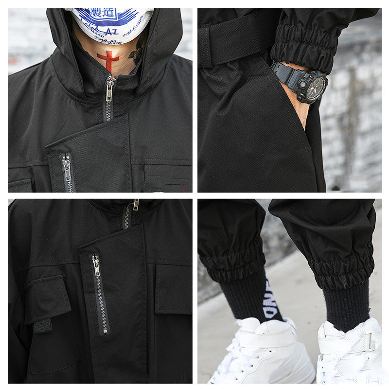 Men's Hip Hop Trend Tunic Loose Jumpsuit