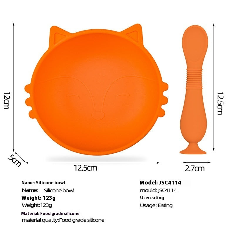 Silicone Solid Food Bowl Children's Tableware