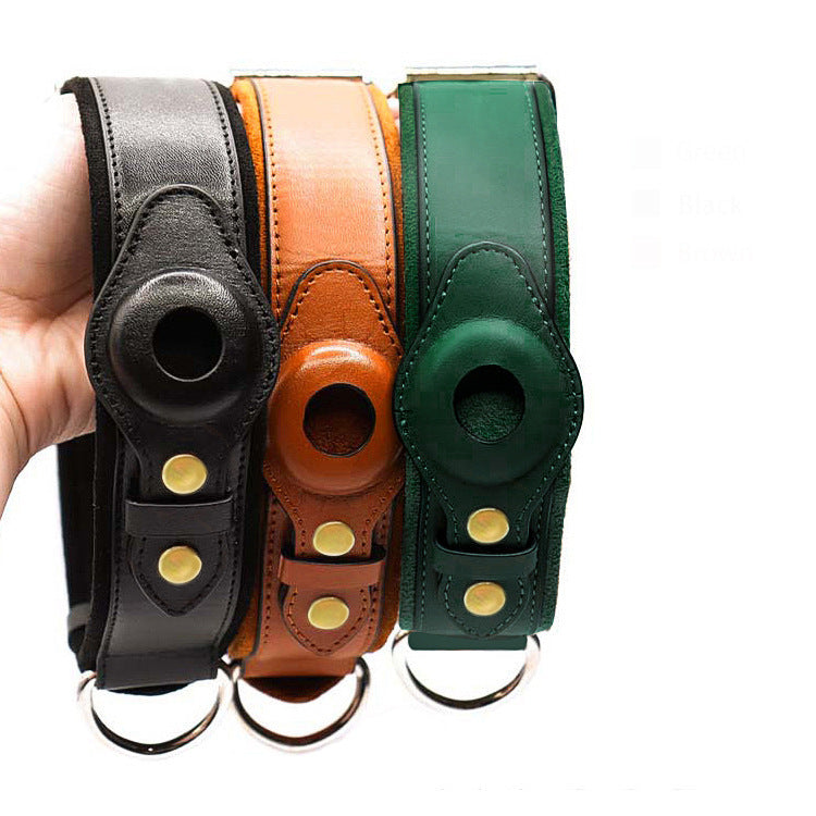 New Genuine Leather Pet Collar