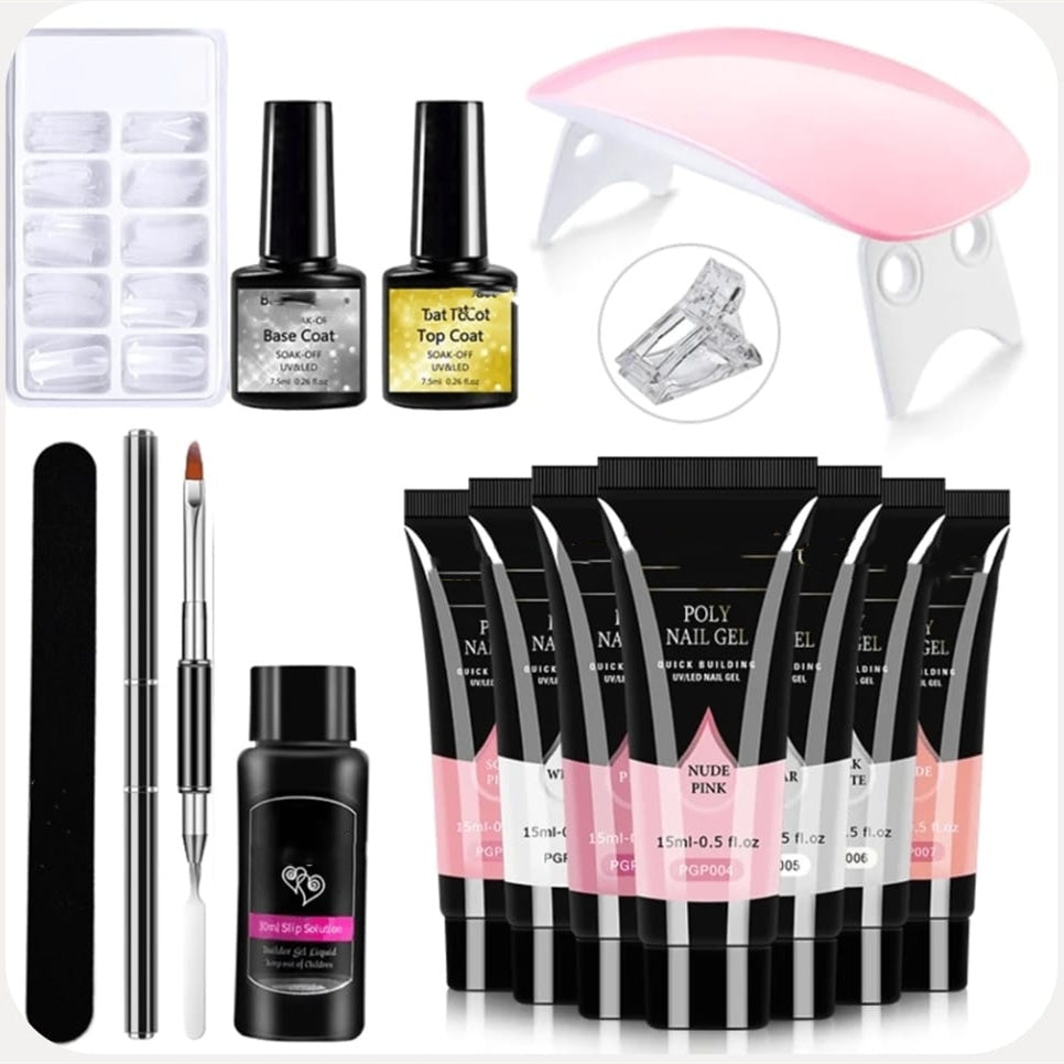 Crystal Extension Gel Nail Art Light Kit