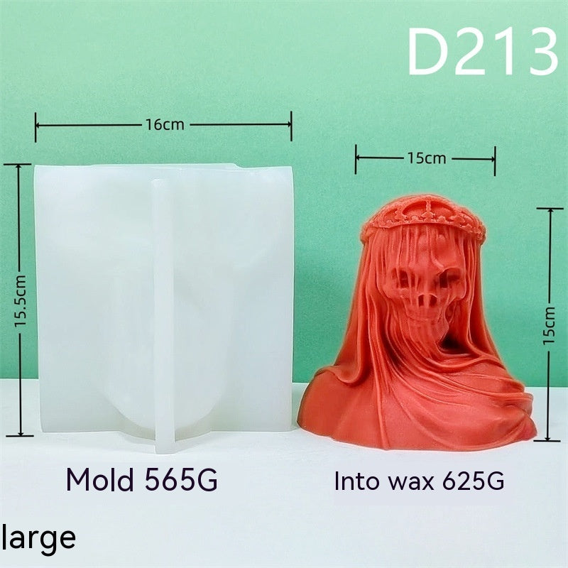 Mengsha Skull King Silicone Candle Mould