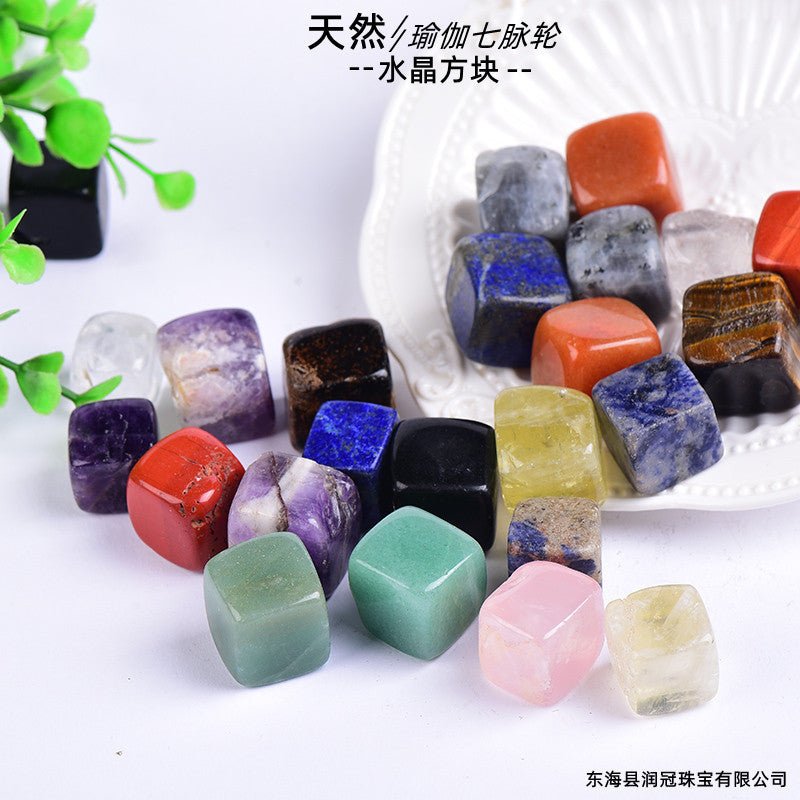 Natural Crystal Cube Rough Polishing Aromatherapy Stone Diffuser Stone White Crystal Rough Decorative Pendulum