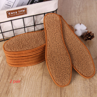Fleece-lined Thickened Cold Protection In Winter Alpaca Fleecefiber Insole