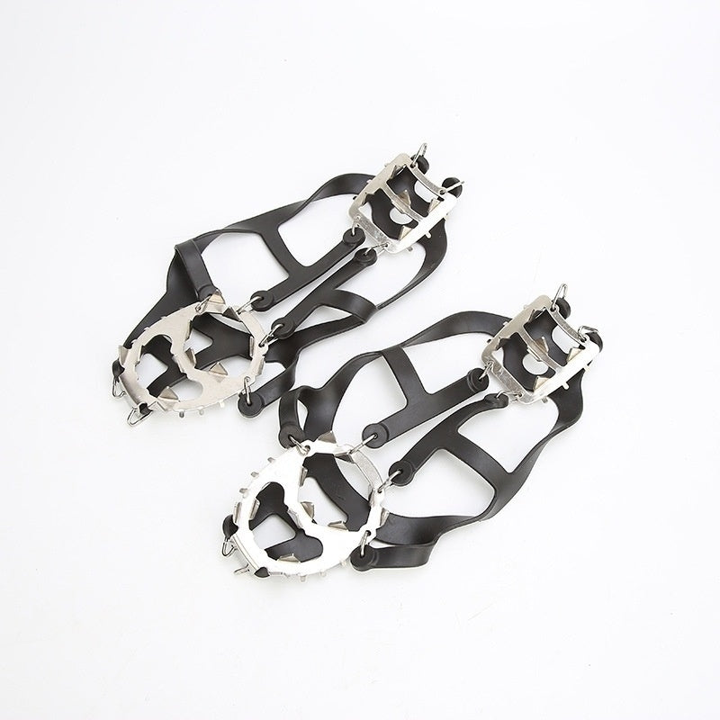 Outdoor 18-tooth Thickened Silica Gel Crampon Ice Climbing Equipment