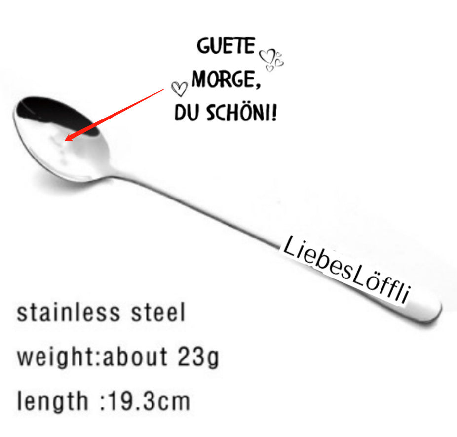 Stainless Steel Spoon You Are My Sunshine Couple Family Tableware