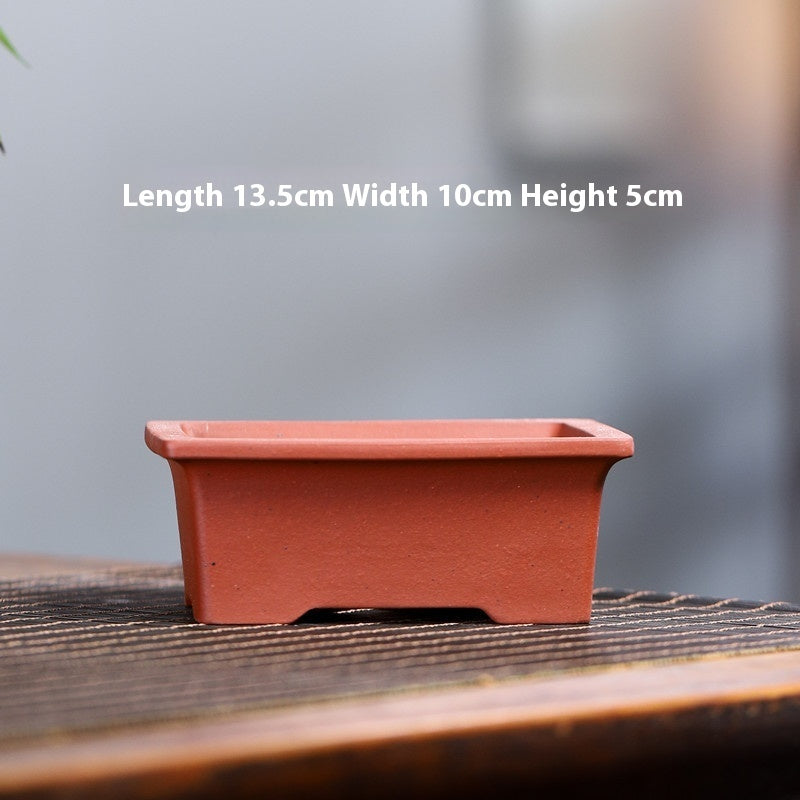 Yixing Purple Sand Small Flower Pot Stoneware Breathable