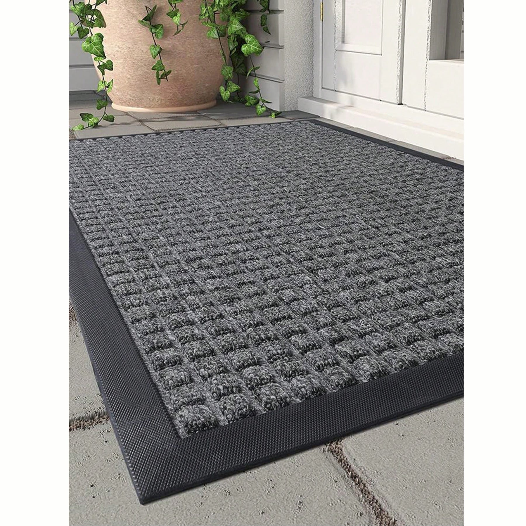 Outdoor Indoor Thick And Durable Rubber Back Door Entrance Mat