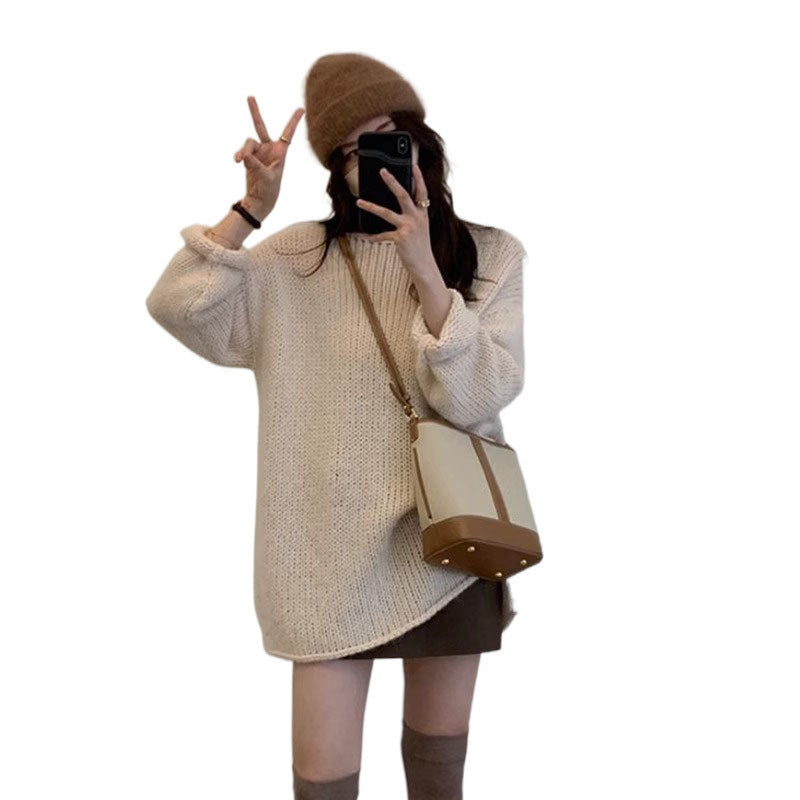 Women's Japanese Lazy Style Retro High-grade Sweater