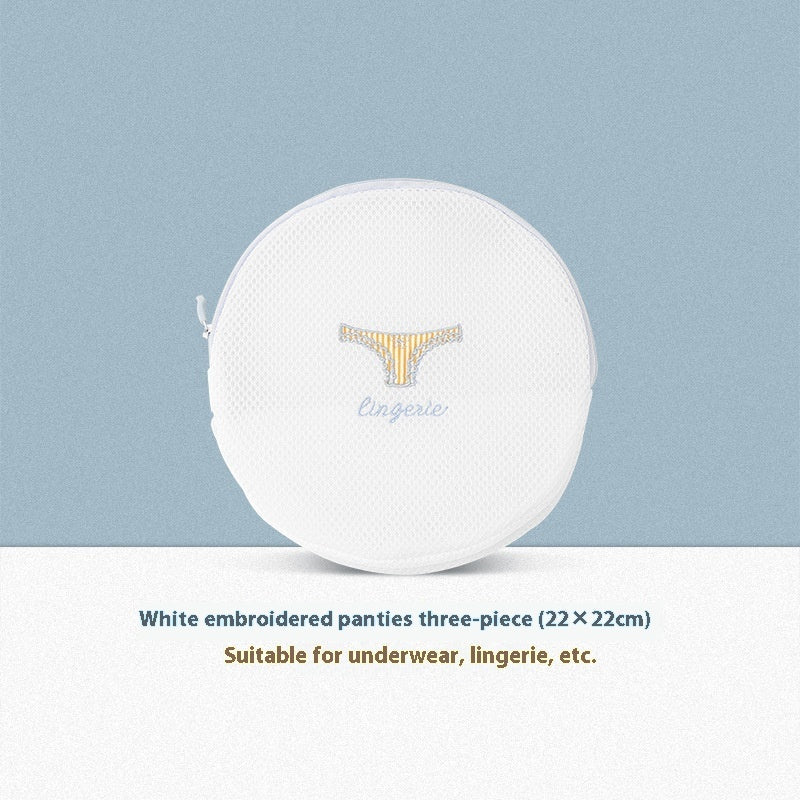 Sandwich Embroidery Thickening Laundry Net Bag Underwear Bra Laundry Protection Bags