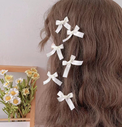 3cm Ribbon Bow Small Hairclip