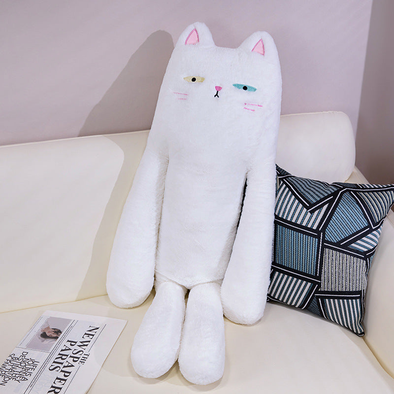 Long Strip Cat Pillow Sleeping Leg-supporting Large Size Doll Plush Toy Sleeping Companion