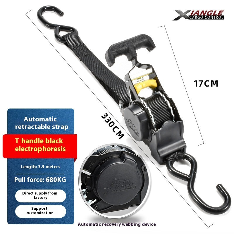Automatic Shrinkage Binding Belt Of Tensioner Luggage Rope