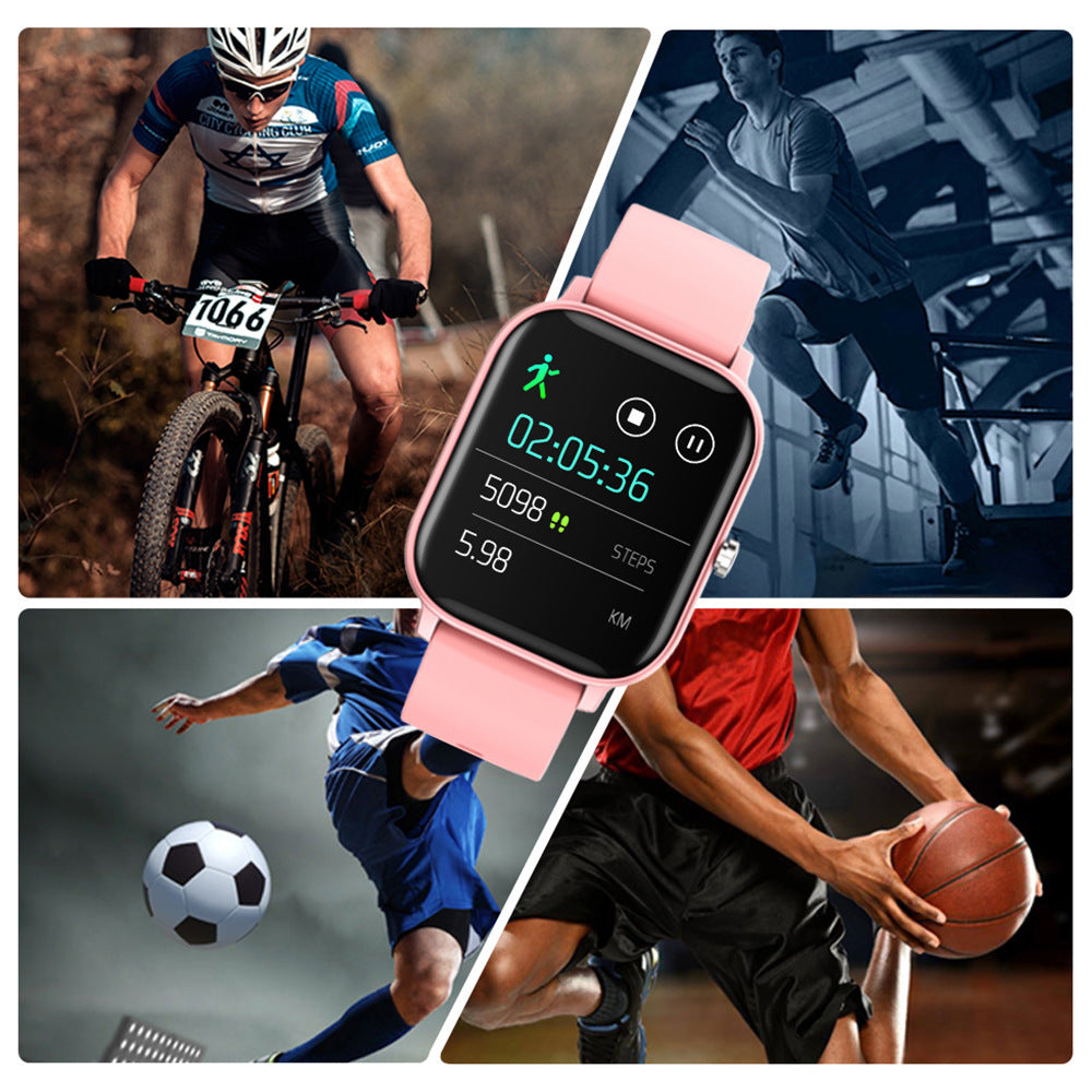 Waterproof Smartwatch with Heart Rate and Blood Oxygen Monitoring