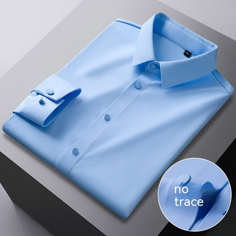 High Elastic Seamless Striped Shirt For Men