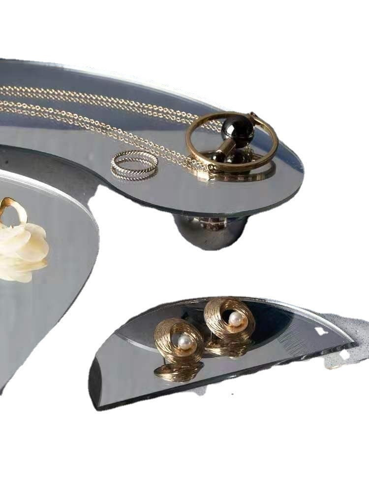 Irregular Mirror Acrylic Jewelry Tray Ornaments