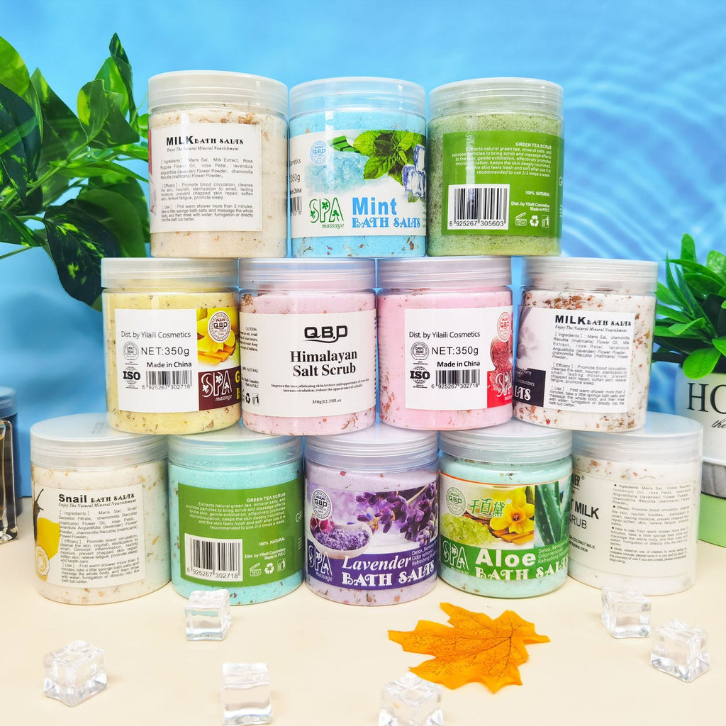 Rose Milk Petals Bath Salts Cleansing Exfoliating