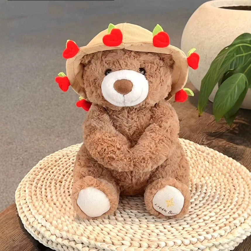 Rose Bouquet Bear Doll Plush Toy