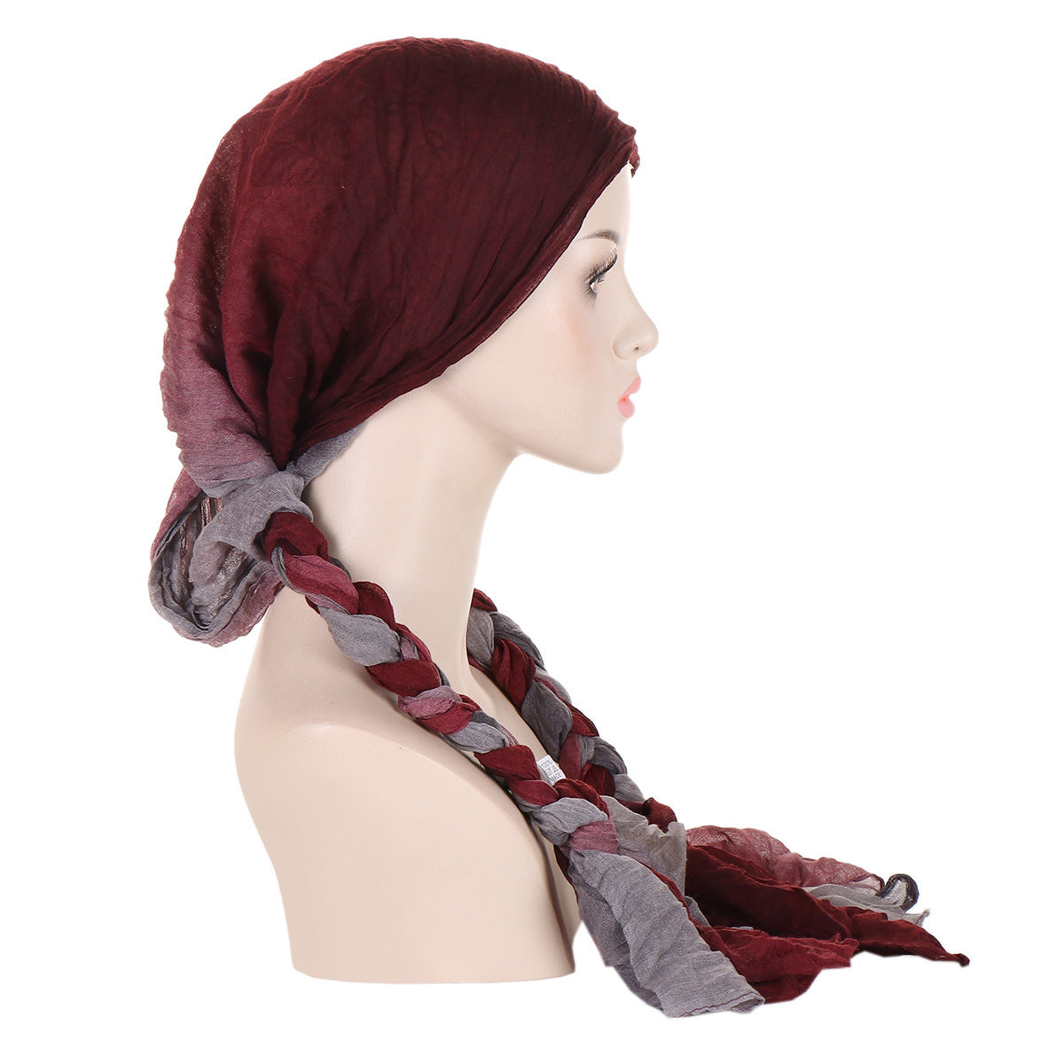 Tam-o'-shanter Hand-woven Braid Bandana Scarf Female Cap