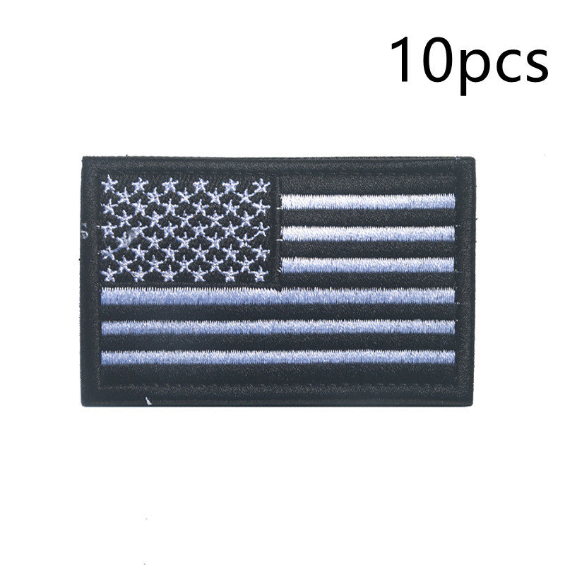 Velcro Label Stars And Stripes Embroidered Cloth Tips Qi Zhang