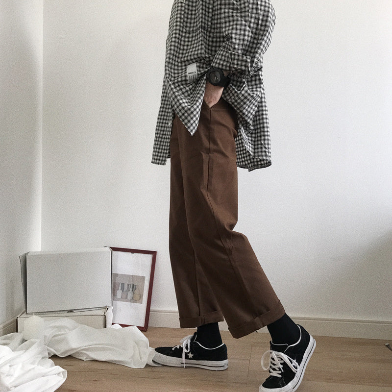 Straight Casual Trousers Autumn Men And Women Same Style