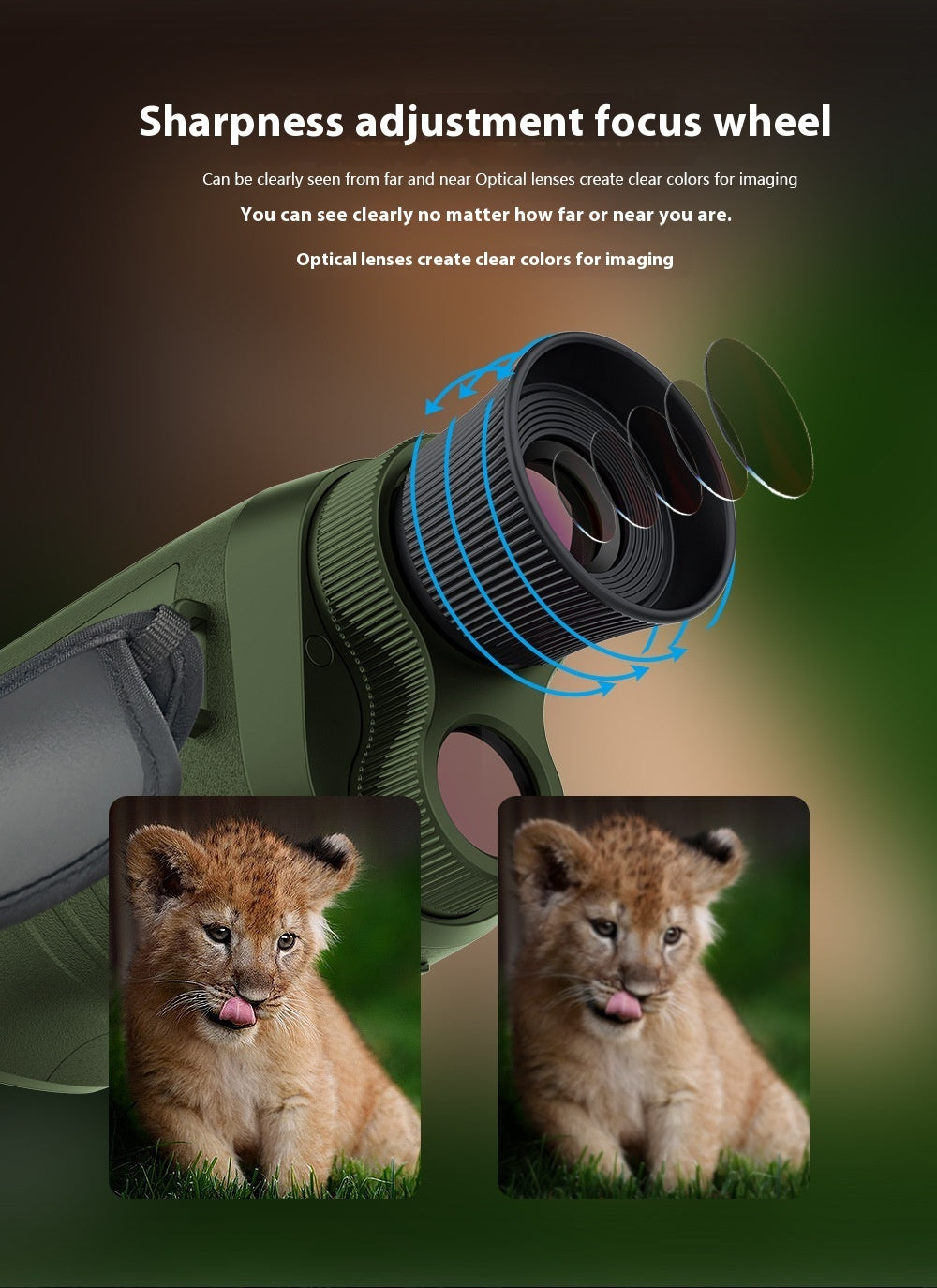HD High Power Digital Outdoor Monocular Infrared Imaging Telescope Night Full Color Imaging Instrument