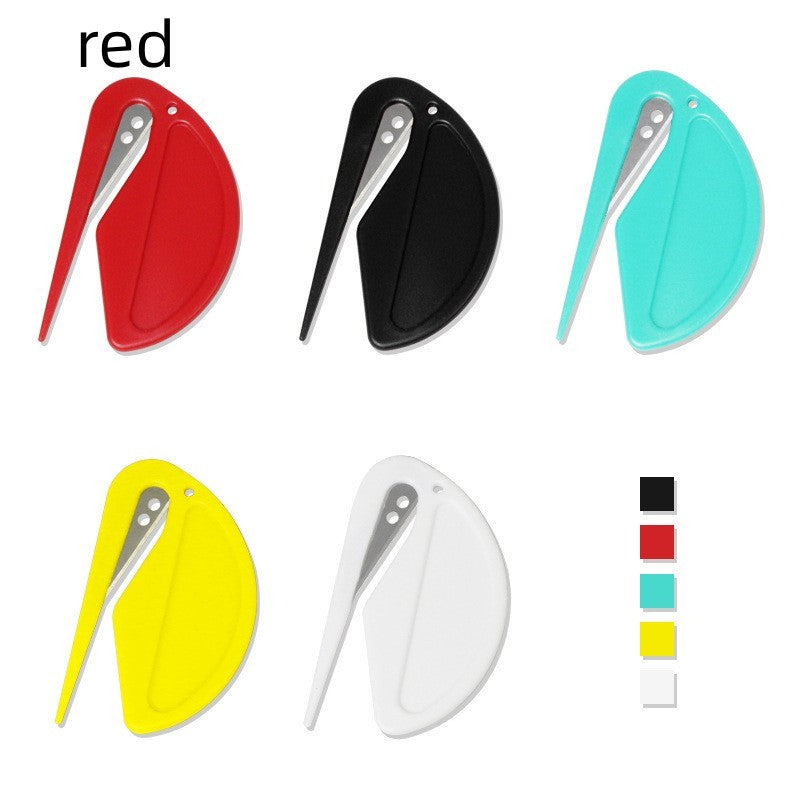 Plastic Mini Letter Opener Paper Cutting Art Knife