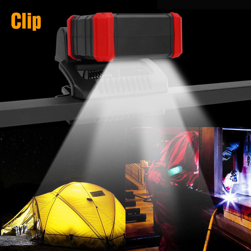 Multifunctional Rechargeable Outdoor Work Light Can Be Folded And Rotated For Use