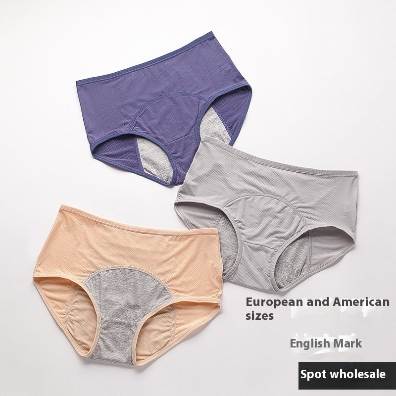 Physiological Underwear Women's Breathable Mesh Front And Rear Leak-proof Underwear