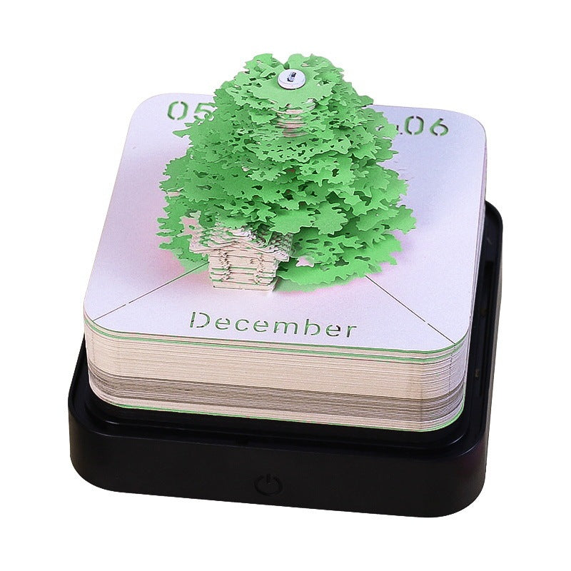 Creative Gift Paper Carved Model 3D Memo